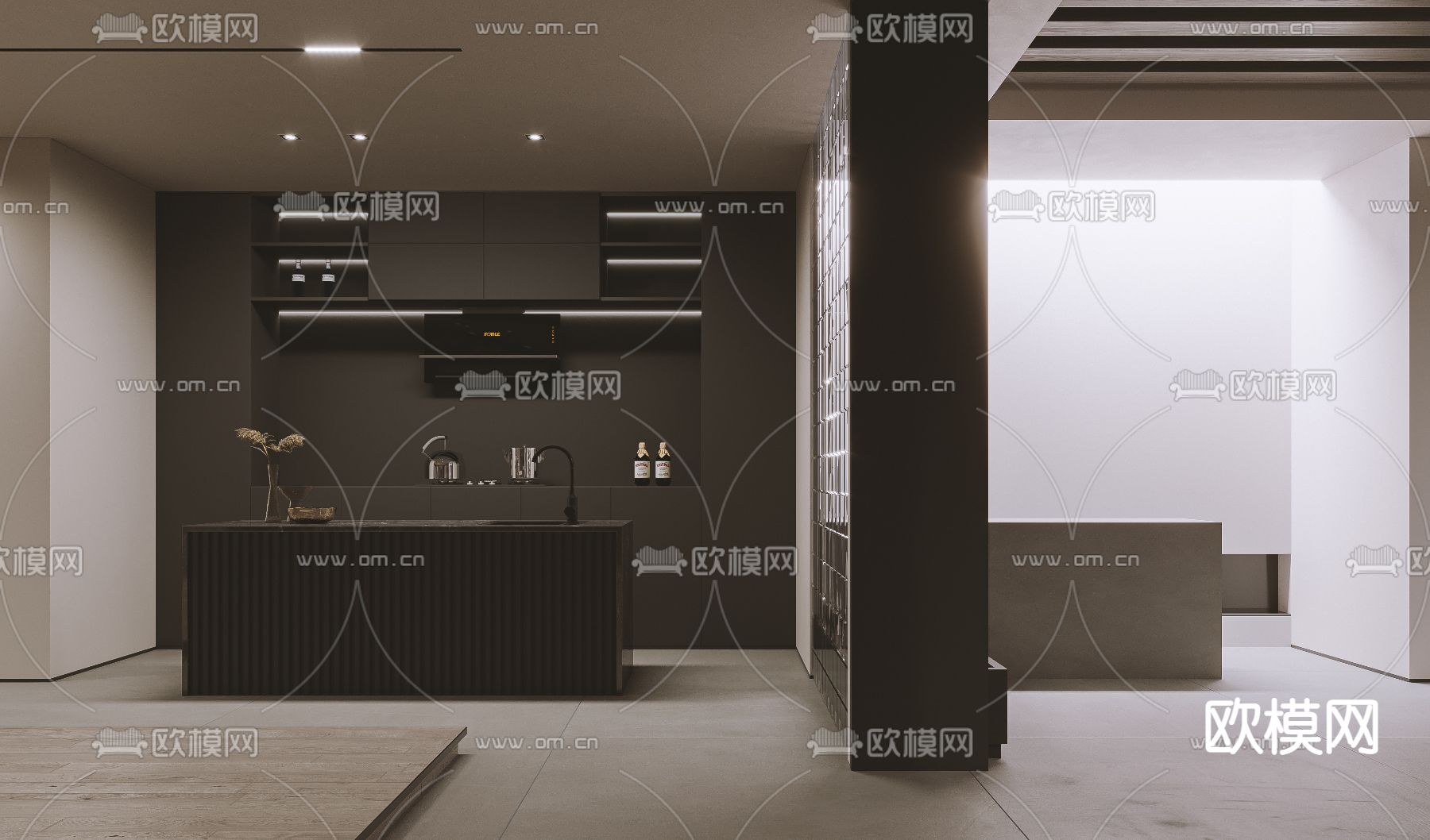 现代整体家居展厅3d模型