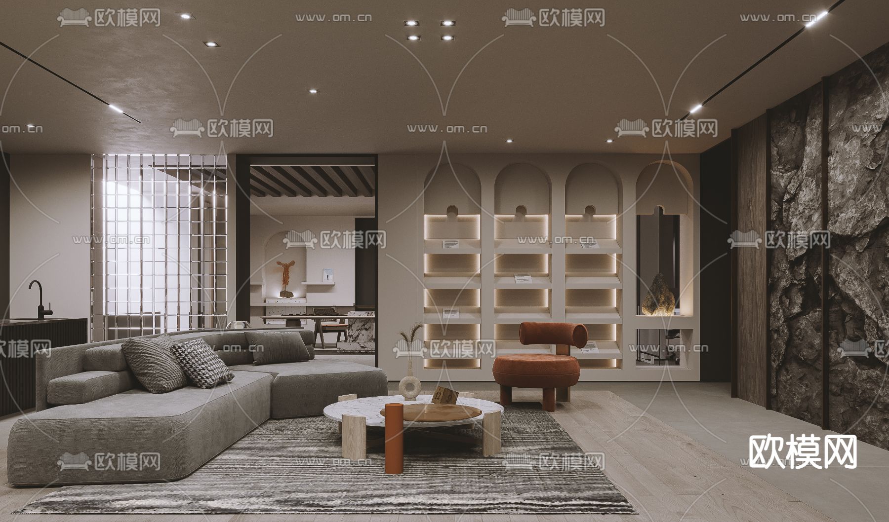现代整体家居展厅3d模型