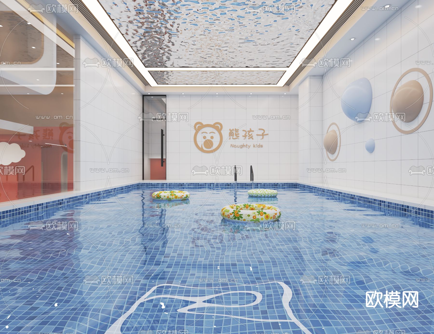 现代幼儿早教中心3d模型下载（渲染图4）