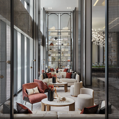 堂朝天意设计 售楼处洽谈区