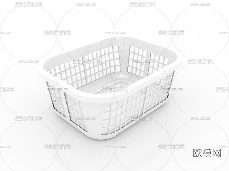 现代收纳篮免费3d模型下载