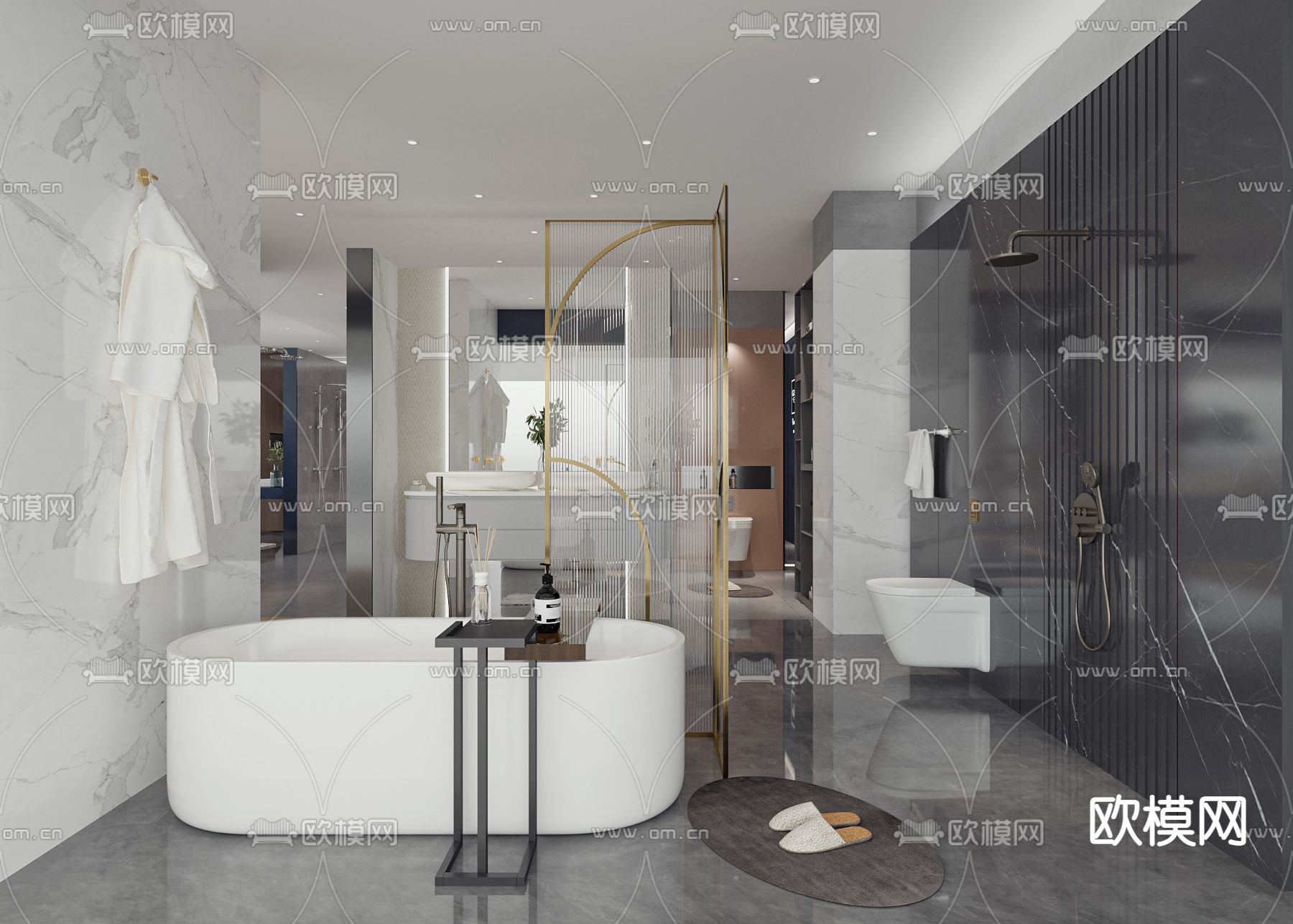 现代卫浴展厅3d模型