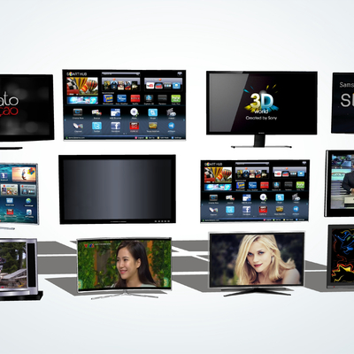  现代液晶电视su模型 