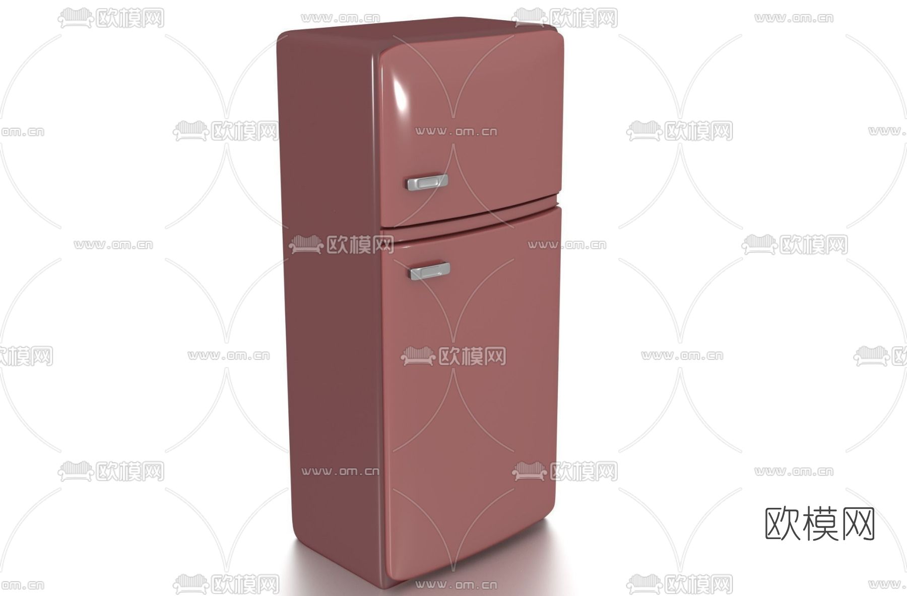 现代冰箱免费3d模型下载