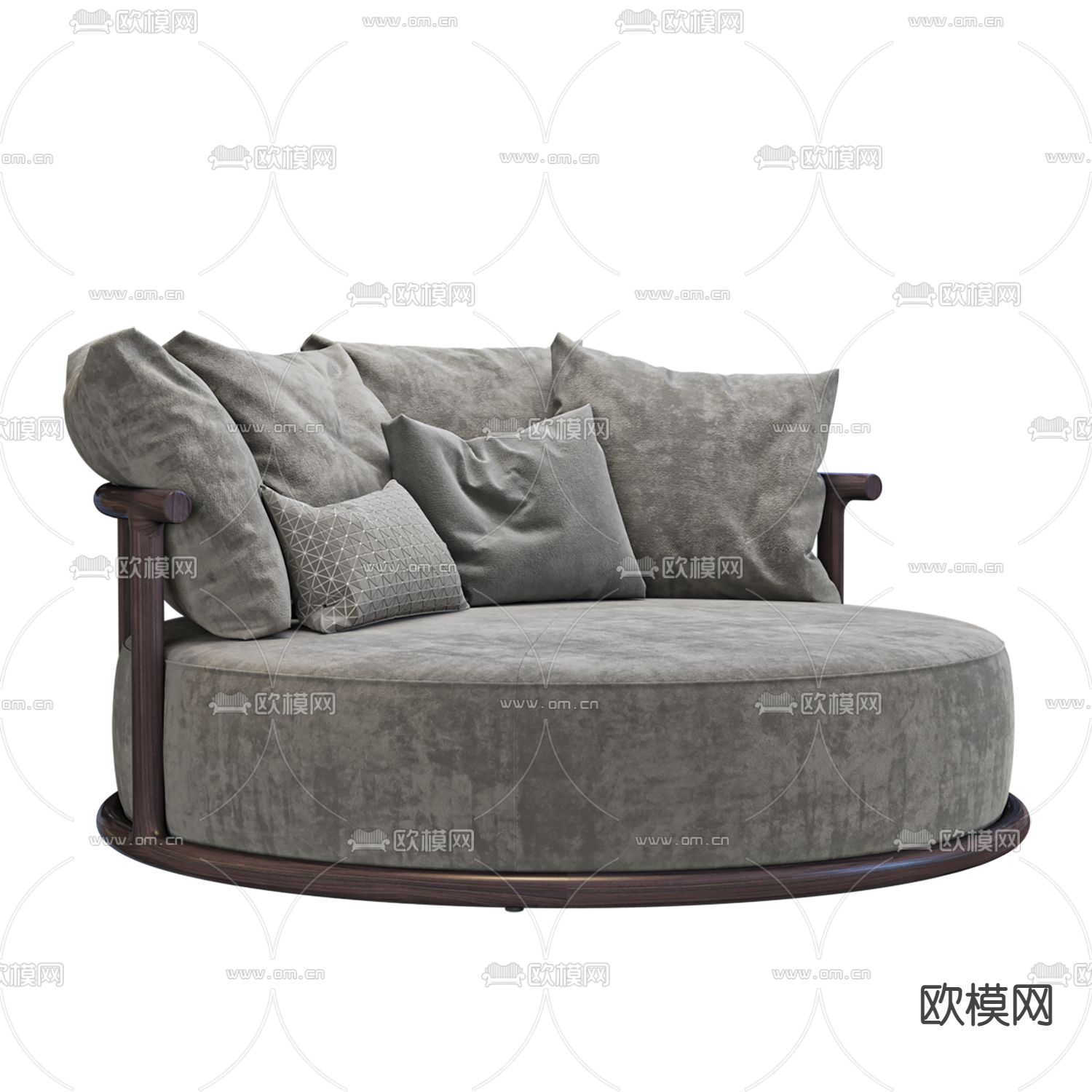 现代布艺休闲沙发3d模型