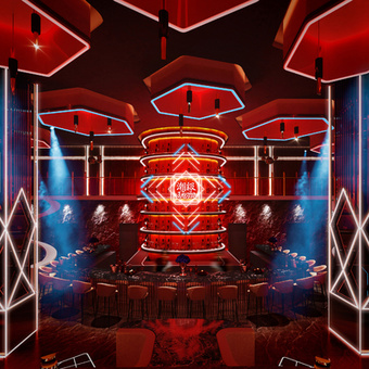 后现代酒吧3d模型