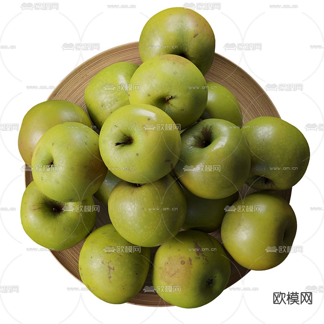 现代水果苹果3d模型