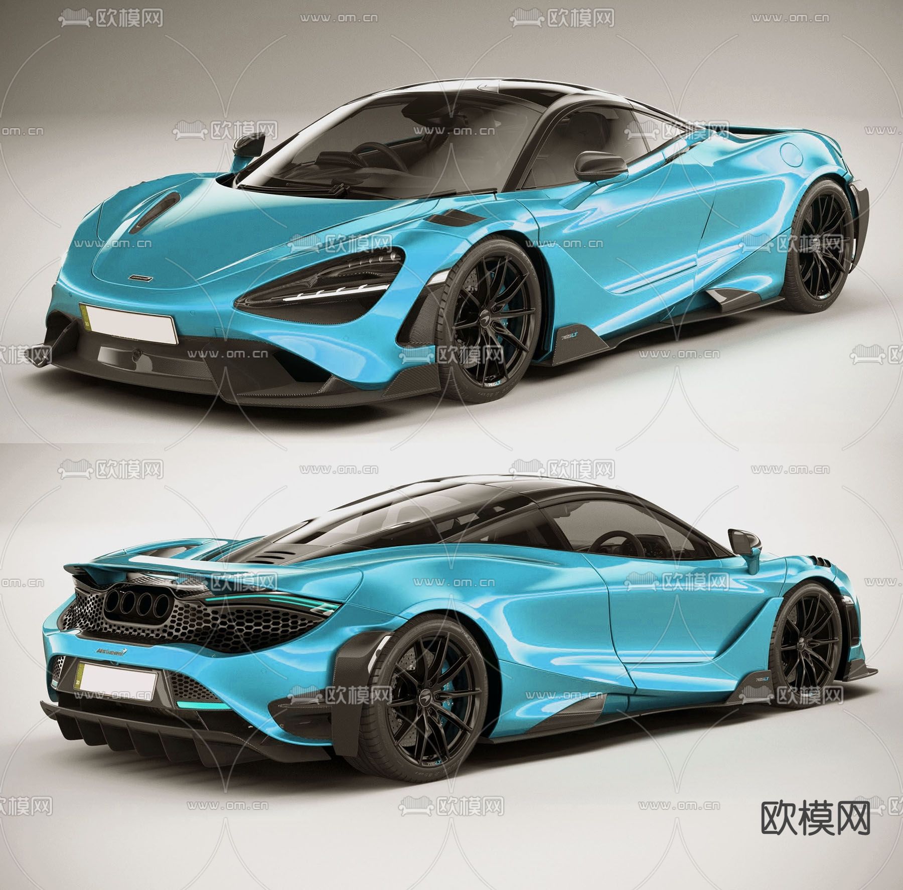 现代迈凯伦跑车3d模型