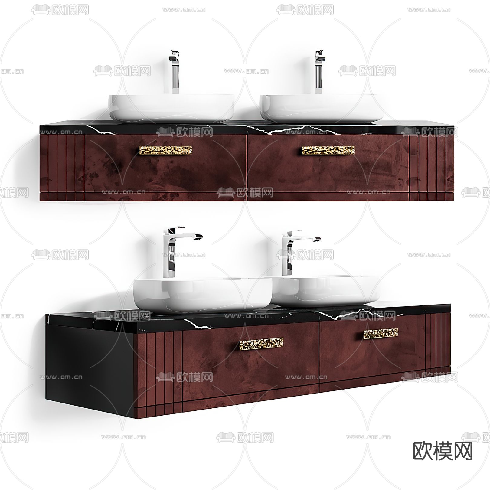 现代台盆3d模型