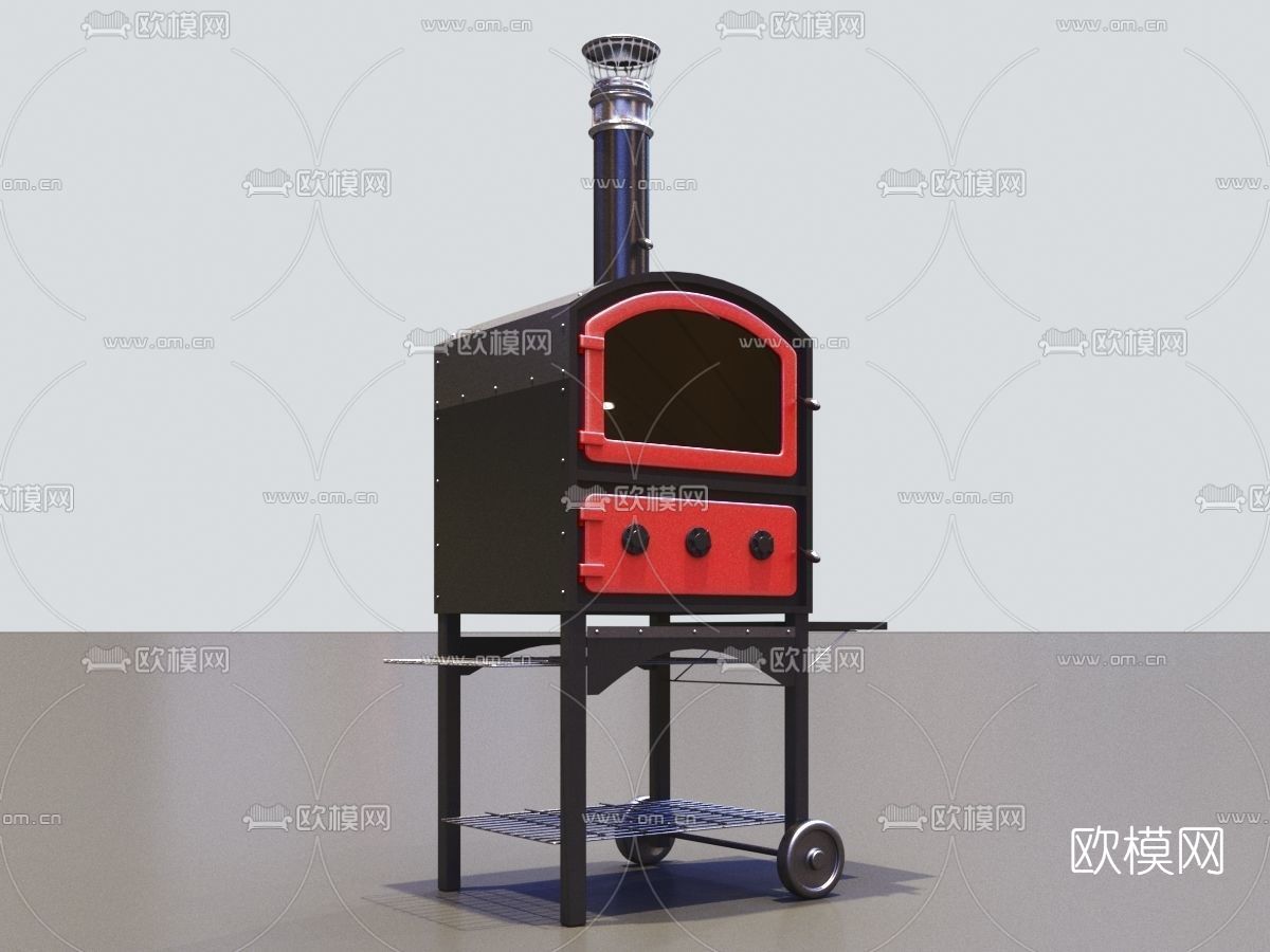 简欧烤炉免费3d模型下载