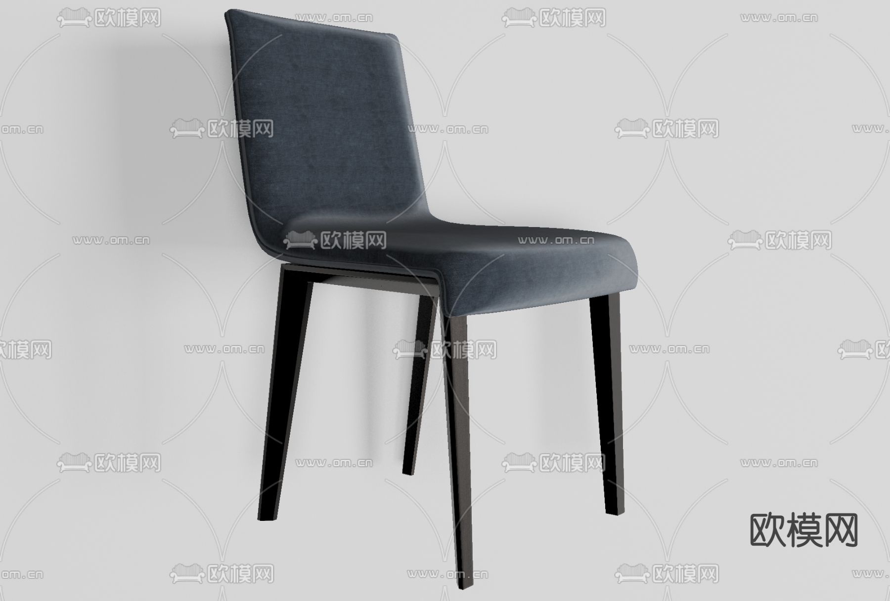 现代皮革单椅免费3d模型下载