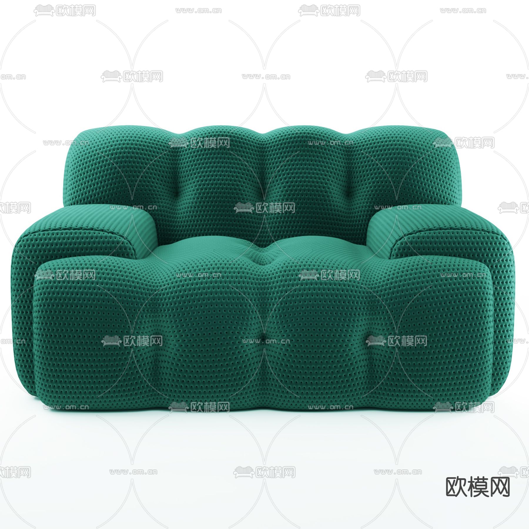 现代布艺休闲沙发3d模型
