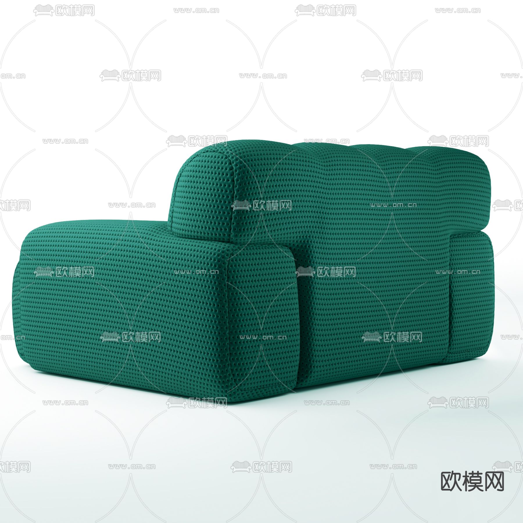现代布艺休闲沙发3d模型