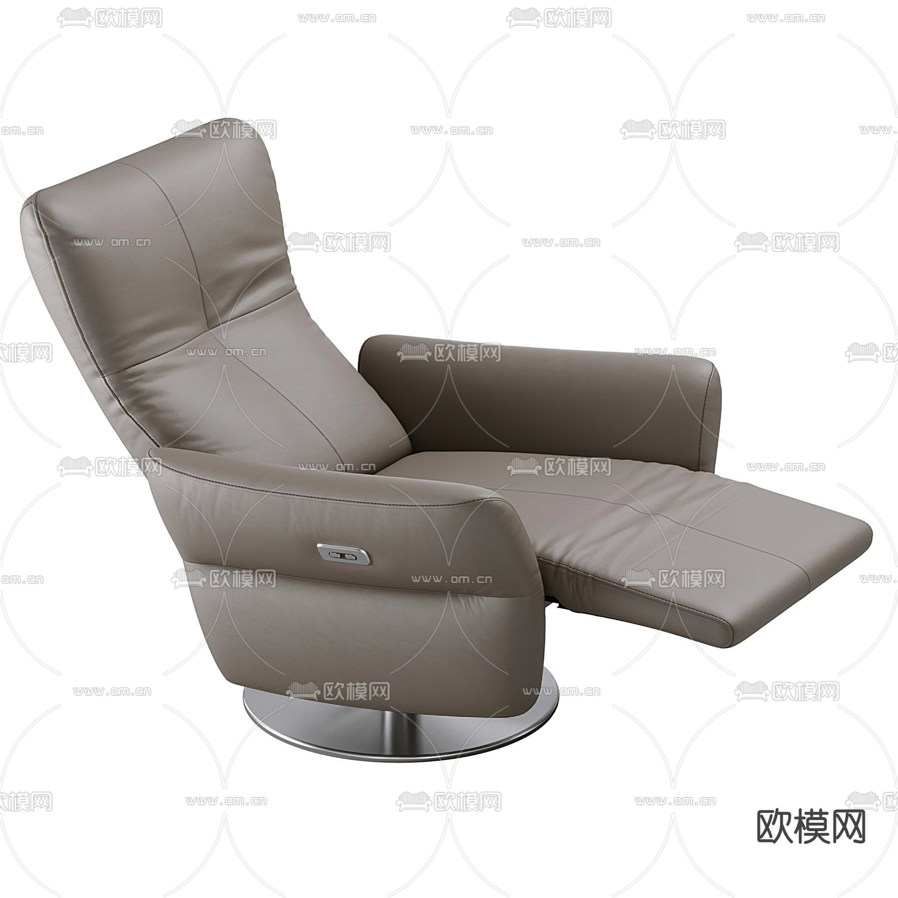 现代皮革办公椅大班椅3d模型