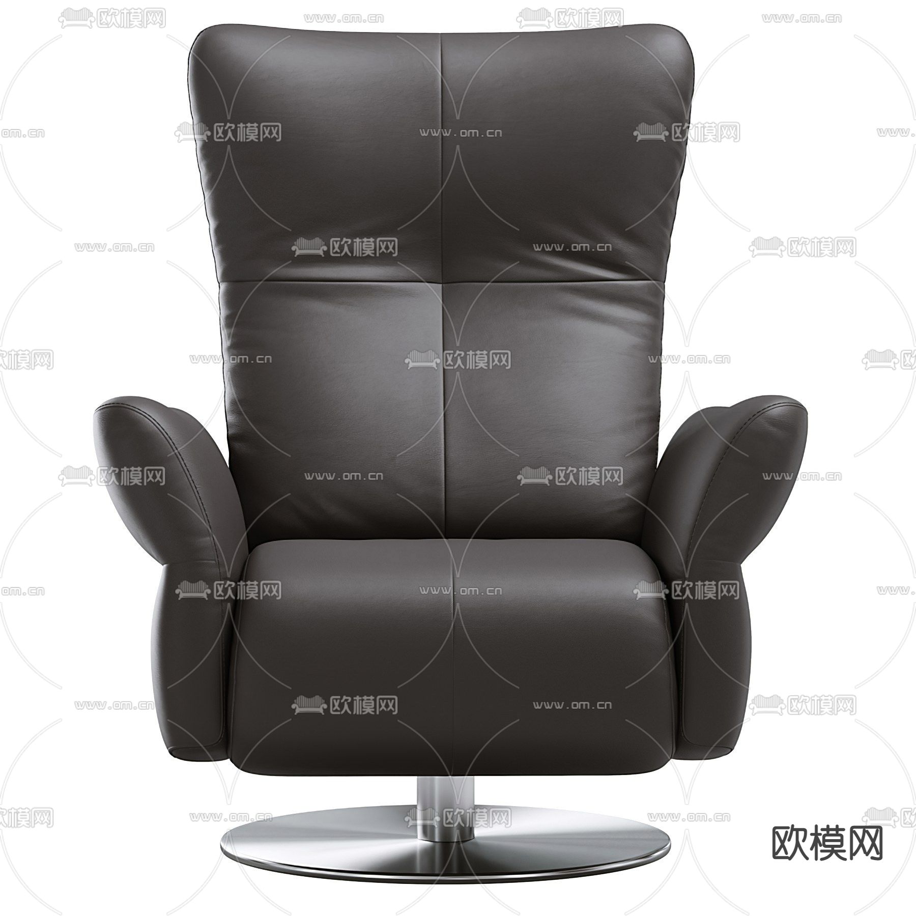 现代皮革办公椅大班椅3d模型