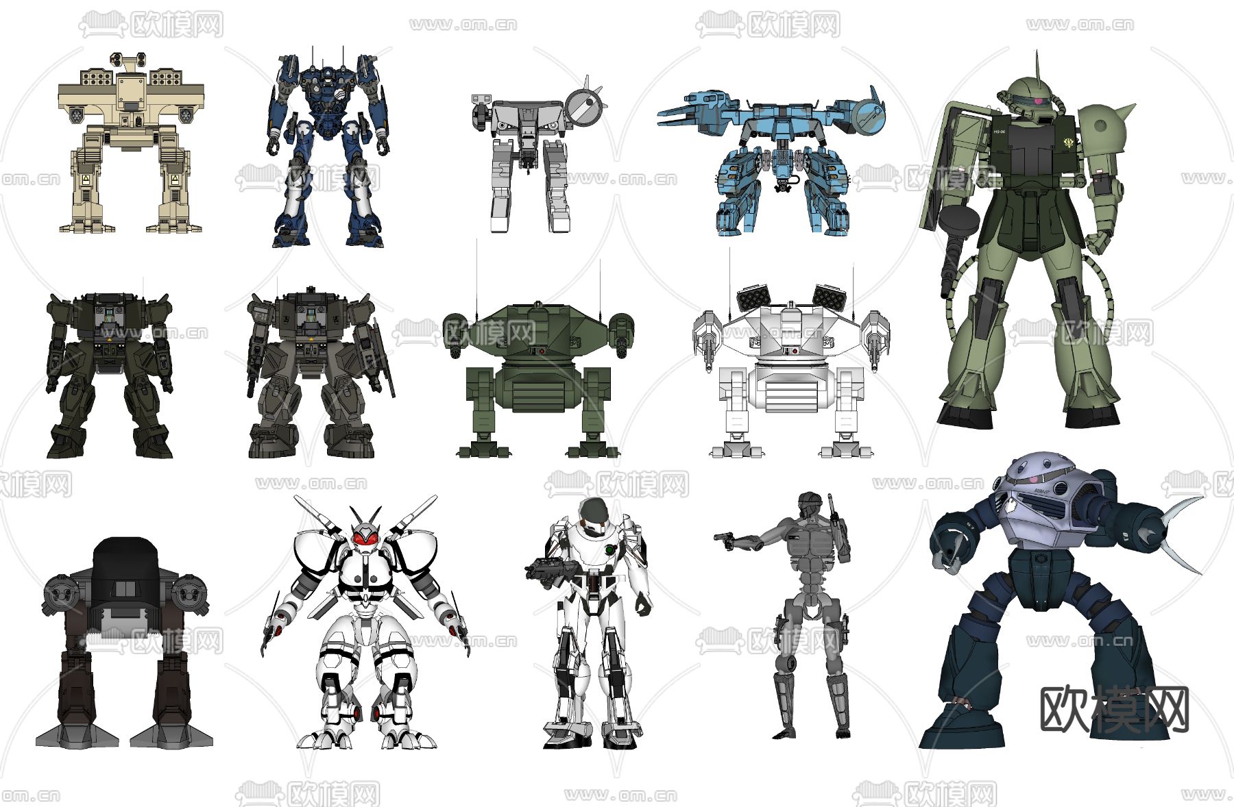 现代高达变形金刚su模型下载