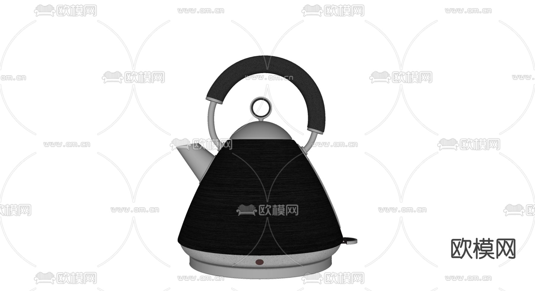 现代烧水壶茶壶su模型