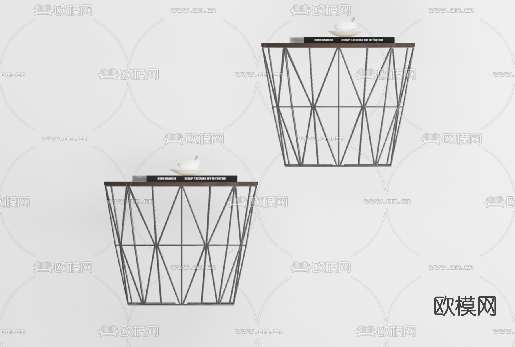 工业风边几角几免费3d模型