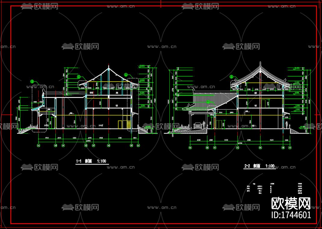 图书馆建筑cad施工图下载（渲染图7）