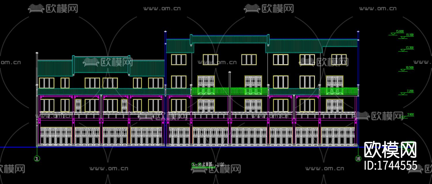 民居建筑cad施工图