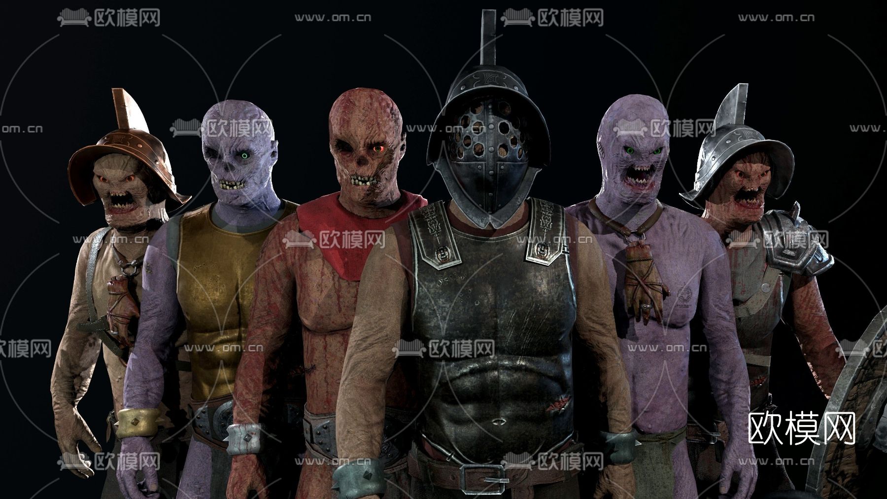 现代人型怪物角色免费3d模型