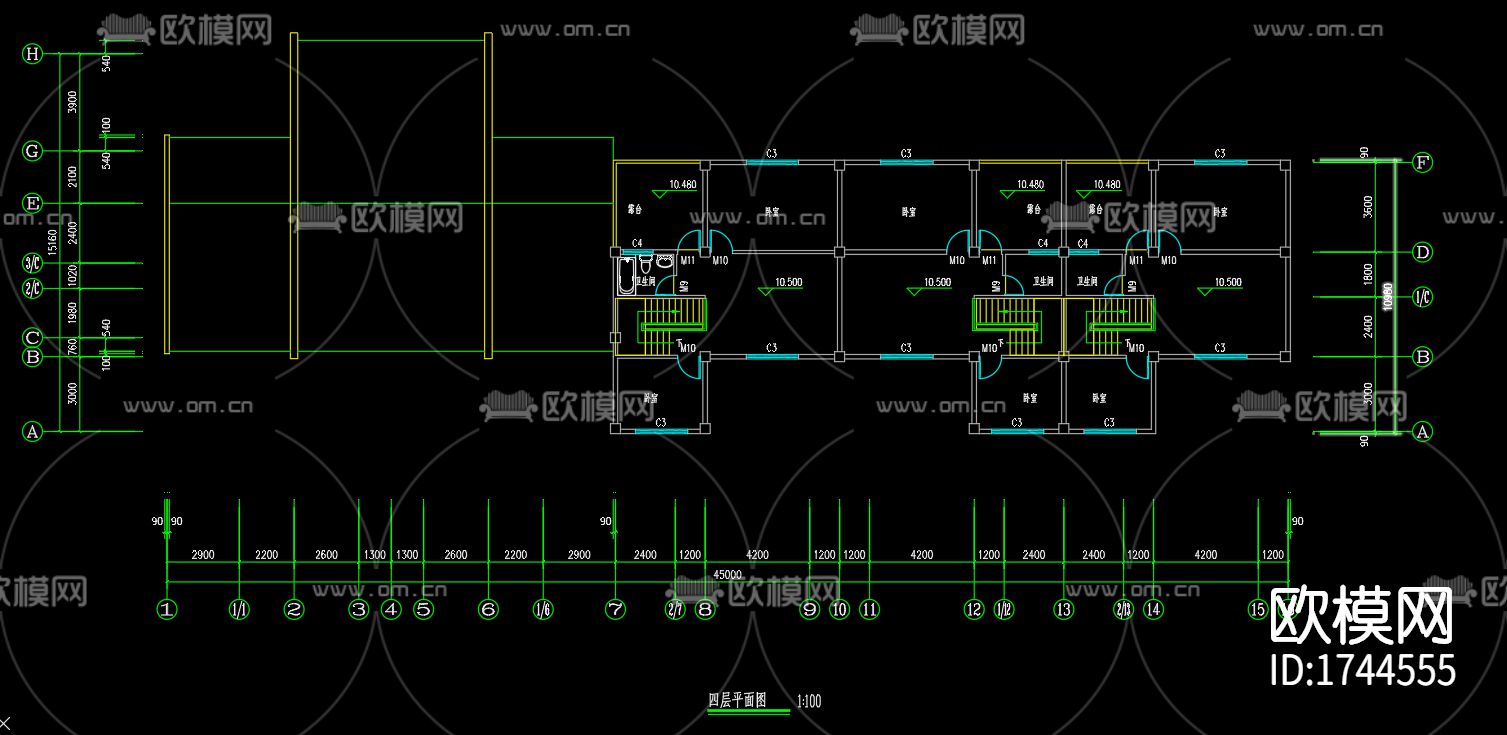 民居建筑cad施工图