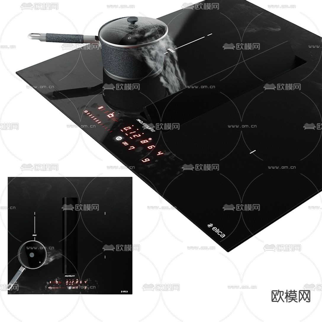 现代电磁炉灶台3d模型