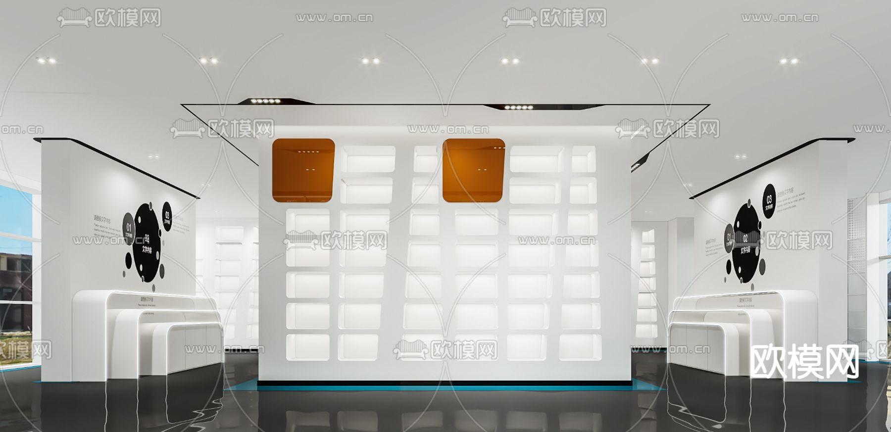 现代科技展厅3d模型