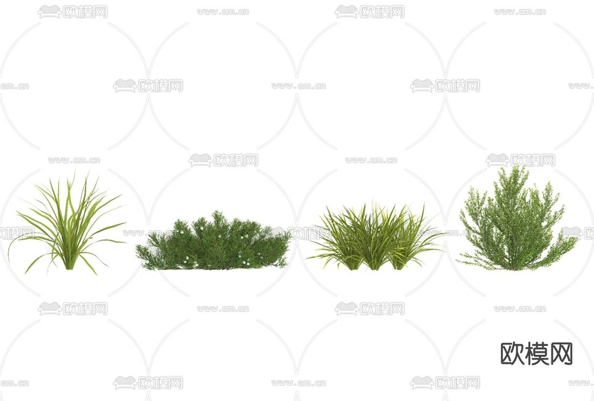 现代绿植花草免费3d模型下载_ID11602683_3dmax免费模型-欧模网