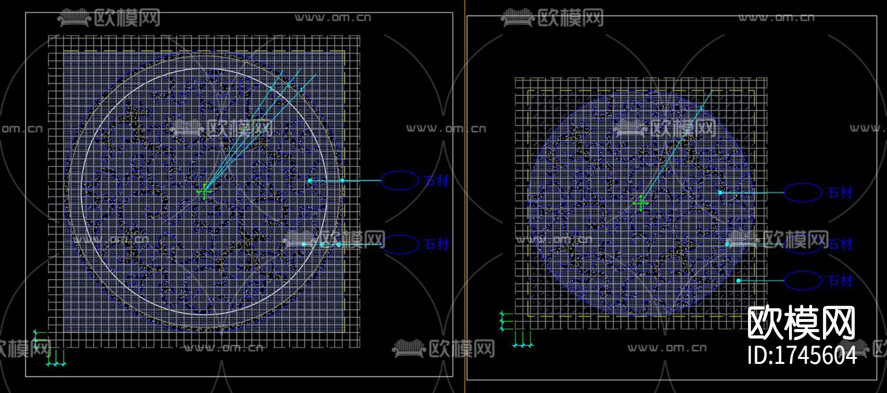 大拼花cad节点大样图下载（渲染图2）