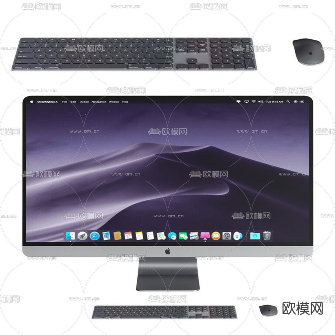现代苹果电脑3d模型下载（渲染图3）