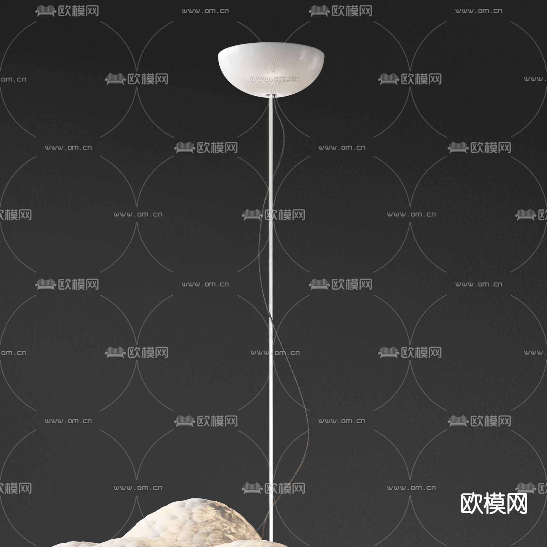现代轻奢云朵吊灯3d模型