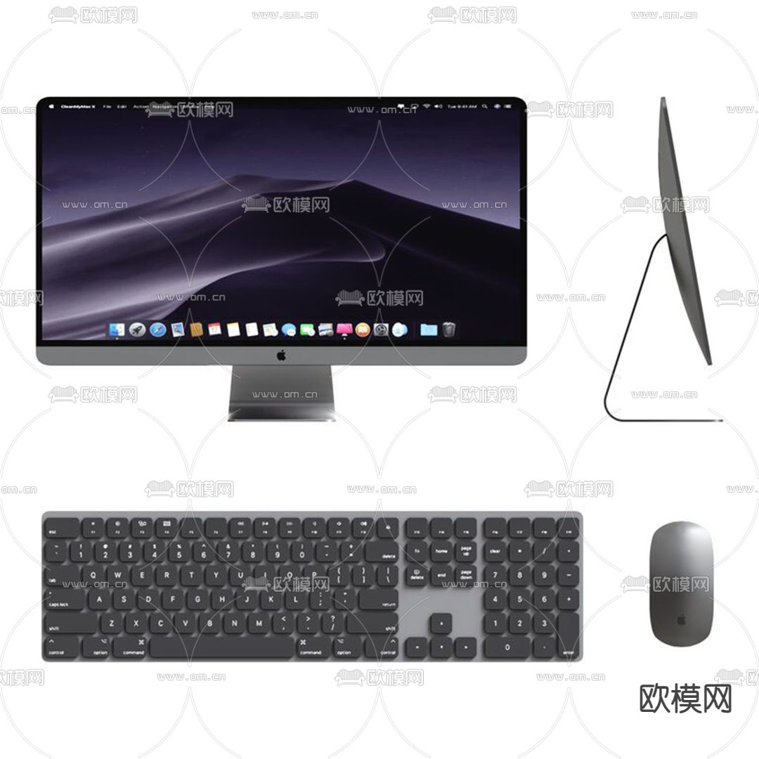 现代苹果电脑3d模型下载（渲染图4）