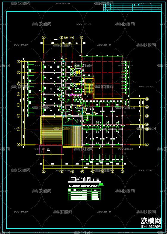 古建筑cad施工图下载（渲染图5）