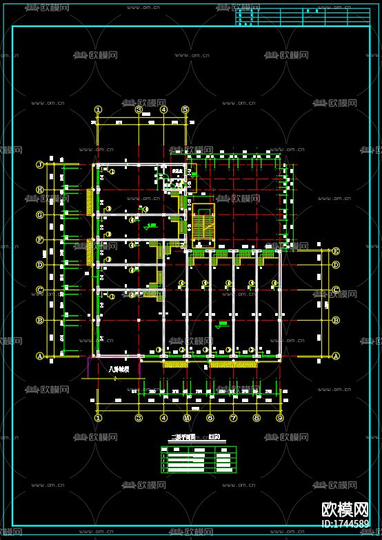 古建筑cad施工图下载（渲染图10）