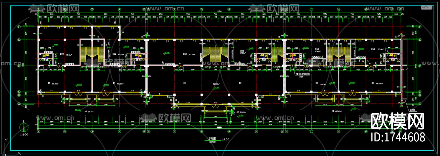 古建筑cad施工图下载（渲染图3）