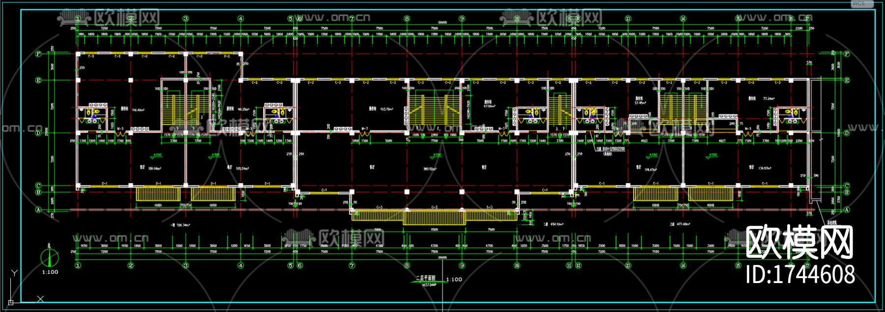 古建筑cad施工图下载（渲染图7）