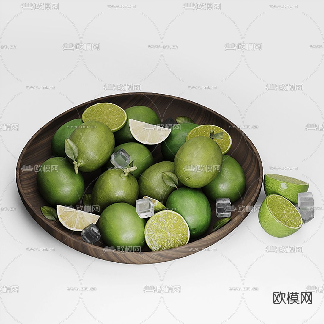 现代水果柠檬3d模型