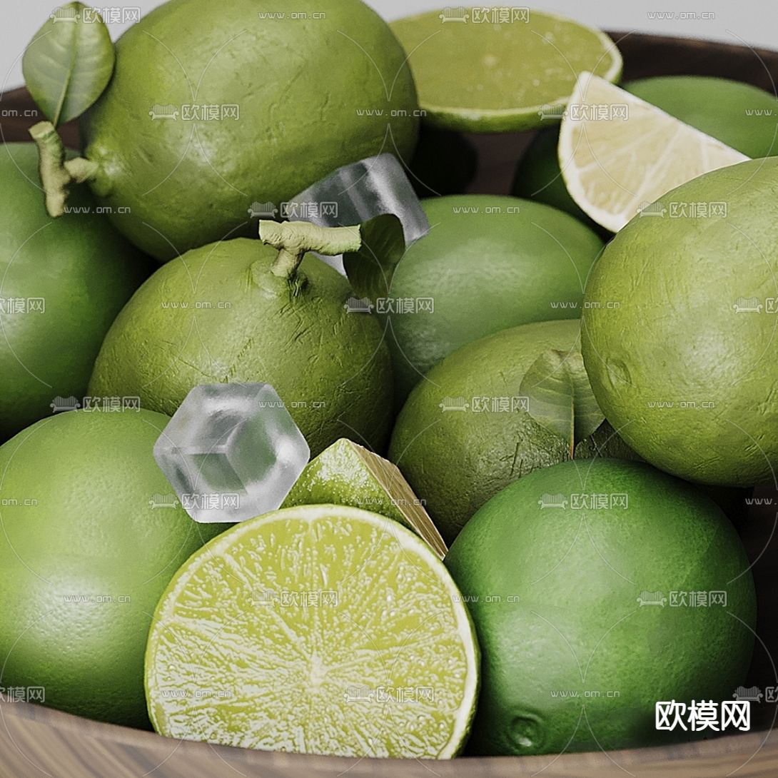 现代水果柠檬3d模型