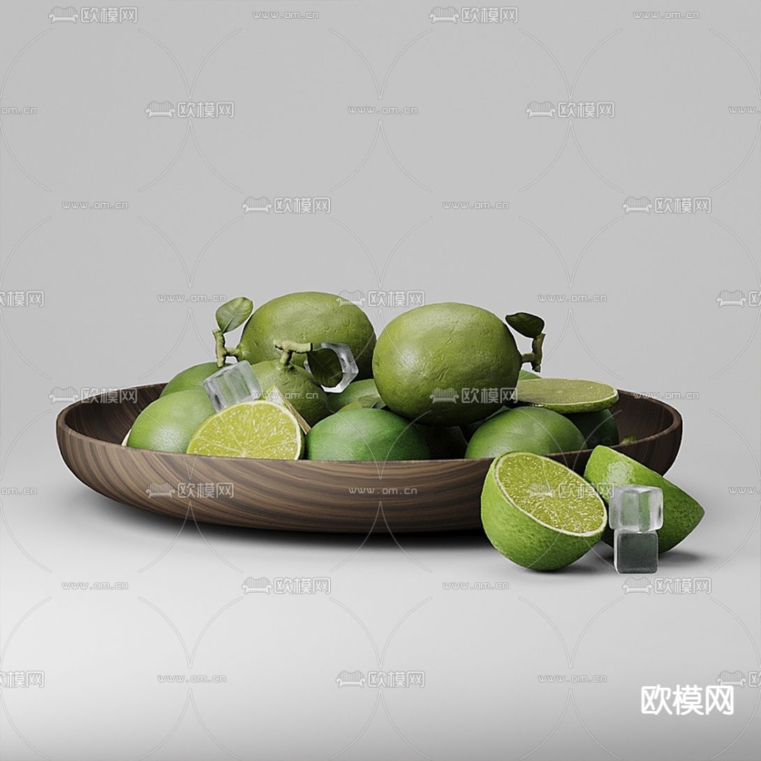 现代水果柠檬3d模型
