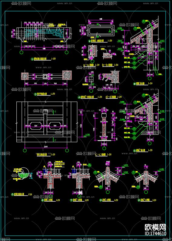 朗庭建筑cad施工图下载（渲染图2）