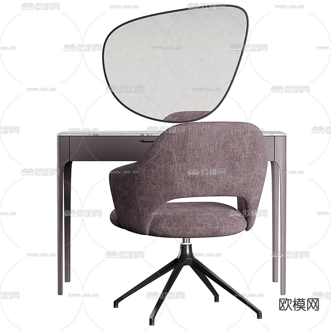 现代大理石梳妆台3d模型下载（渲染图4）