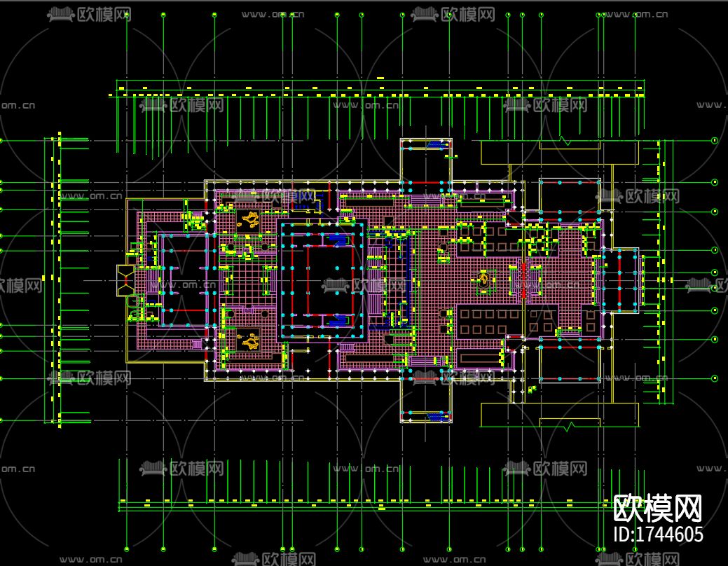 古建筑cad施工图下载（渲染图5）