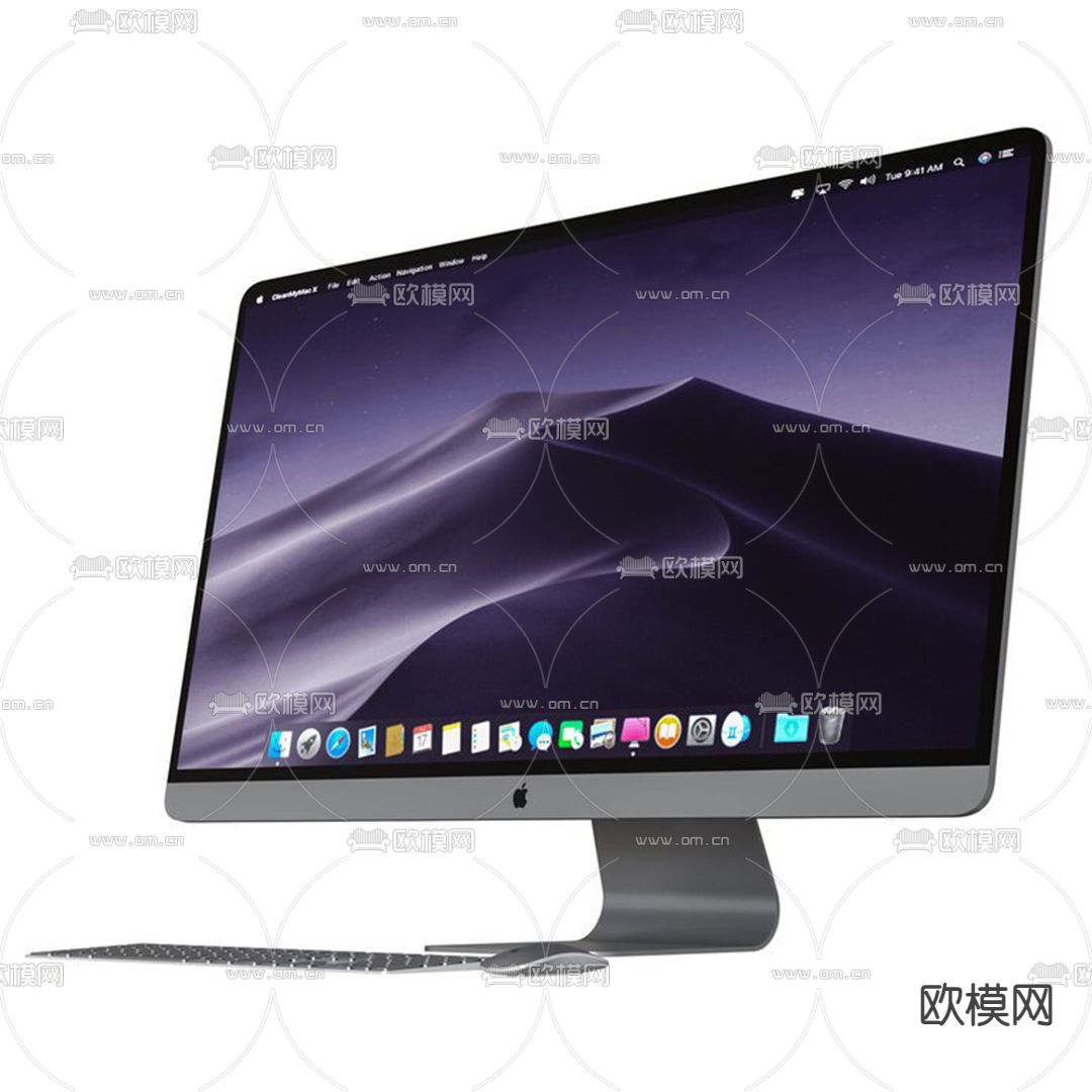 现代苹果电脑3d模型下载（渲染图1）