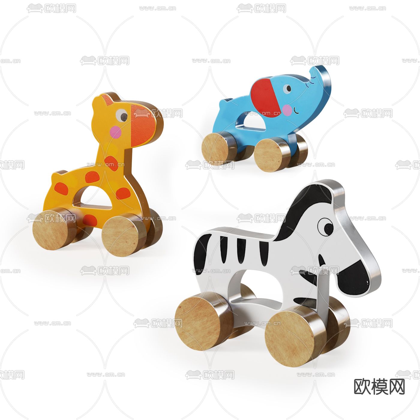 现代儿童公仔玩具3d模型