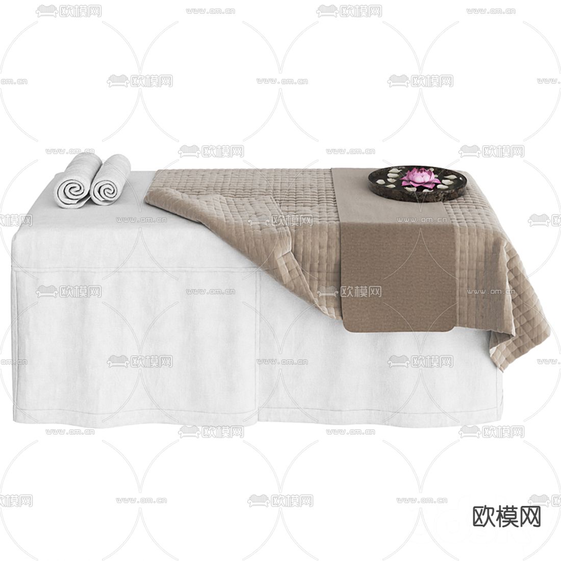 现代按摩床3d模型