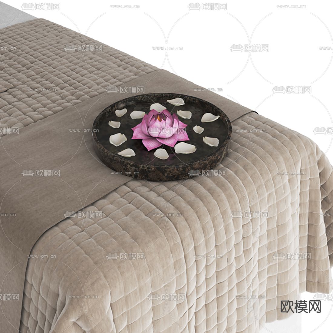 现代按摩床3d模型