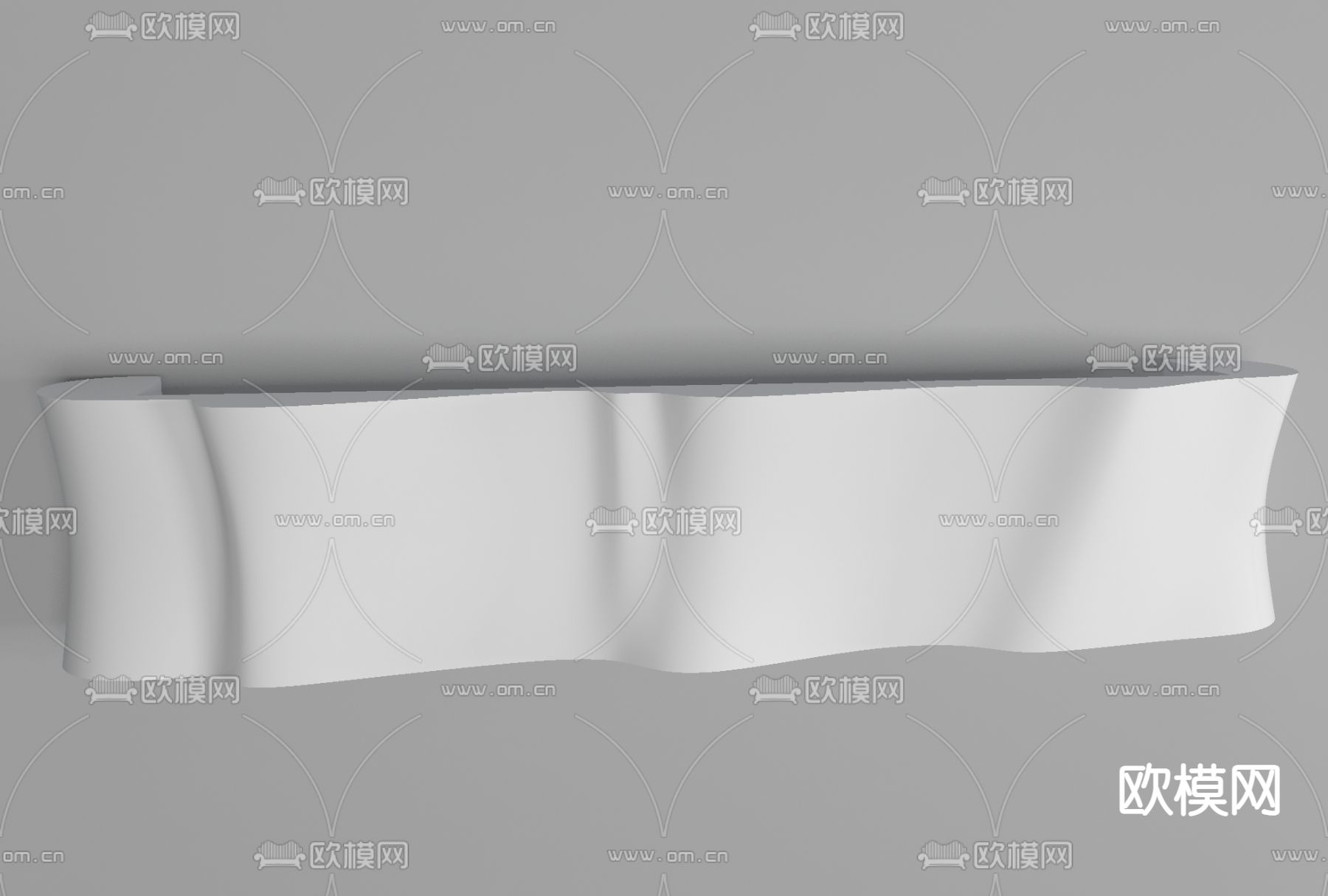 后现代简约大厅前台免费3d模型下载