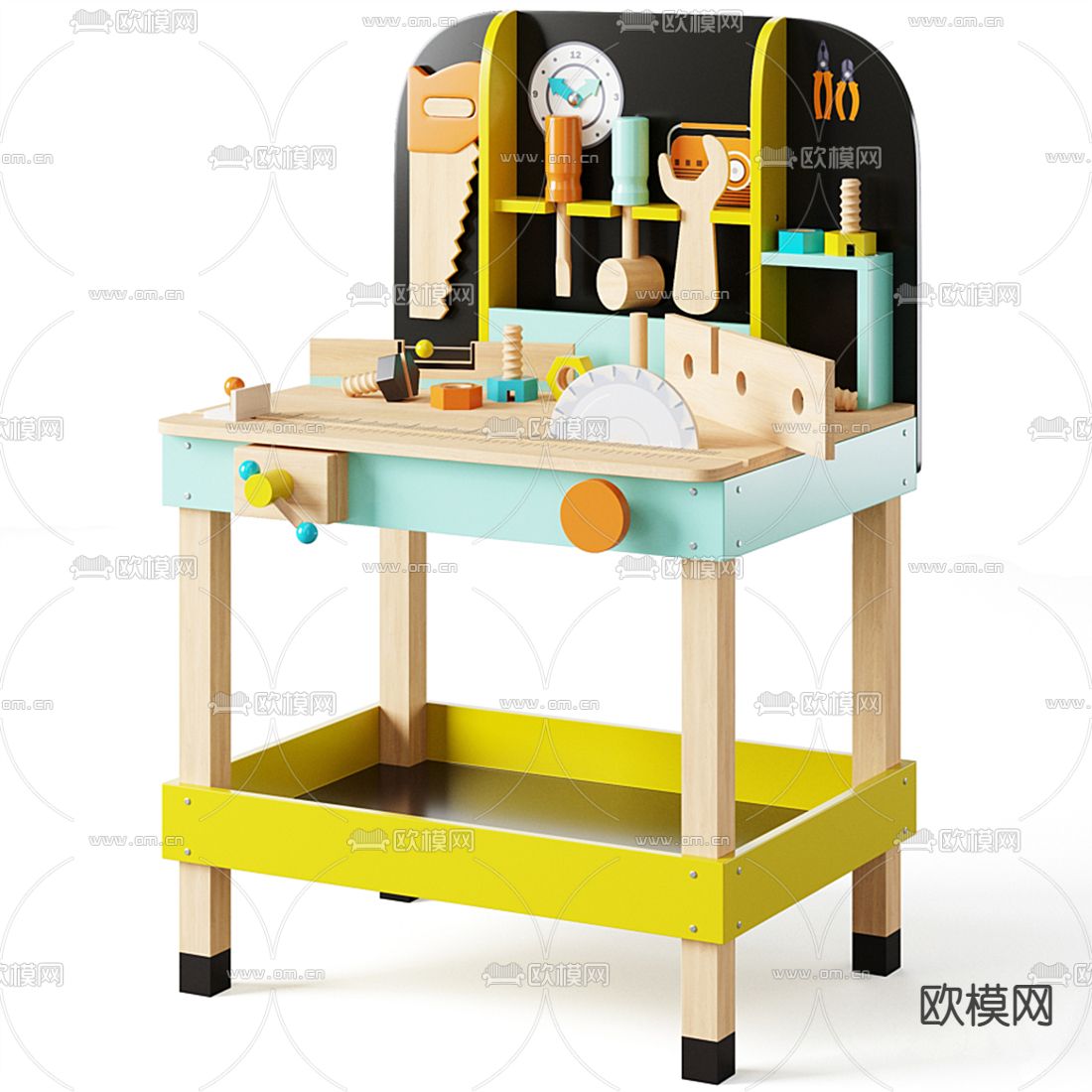 现代儿童玩具台3d模型