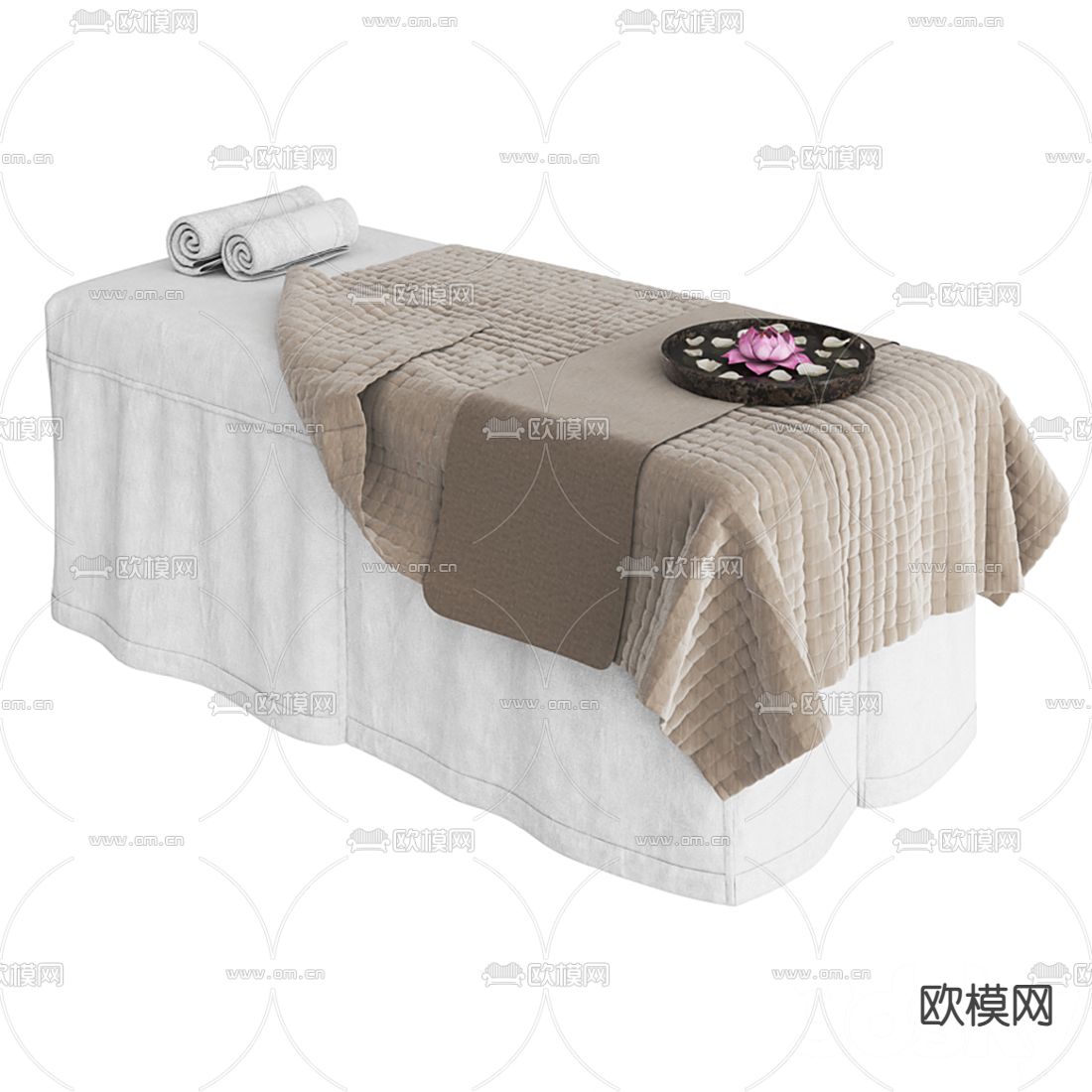 现代按摩床3d模型